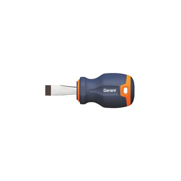 Garant Screwdriver for slot-head- short- with 2-component Haptoprene handle- Blade width b: 8mm 664122 8 - main